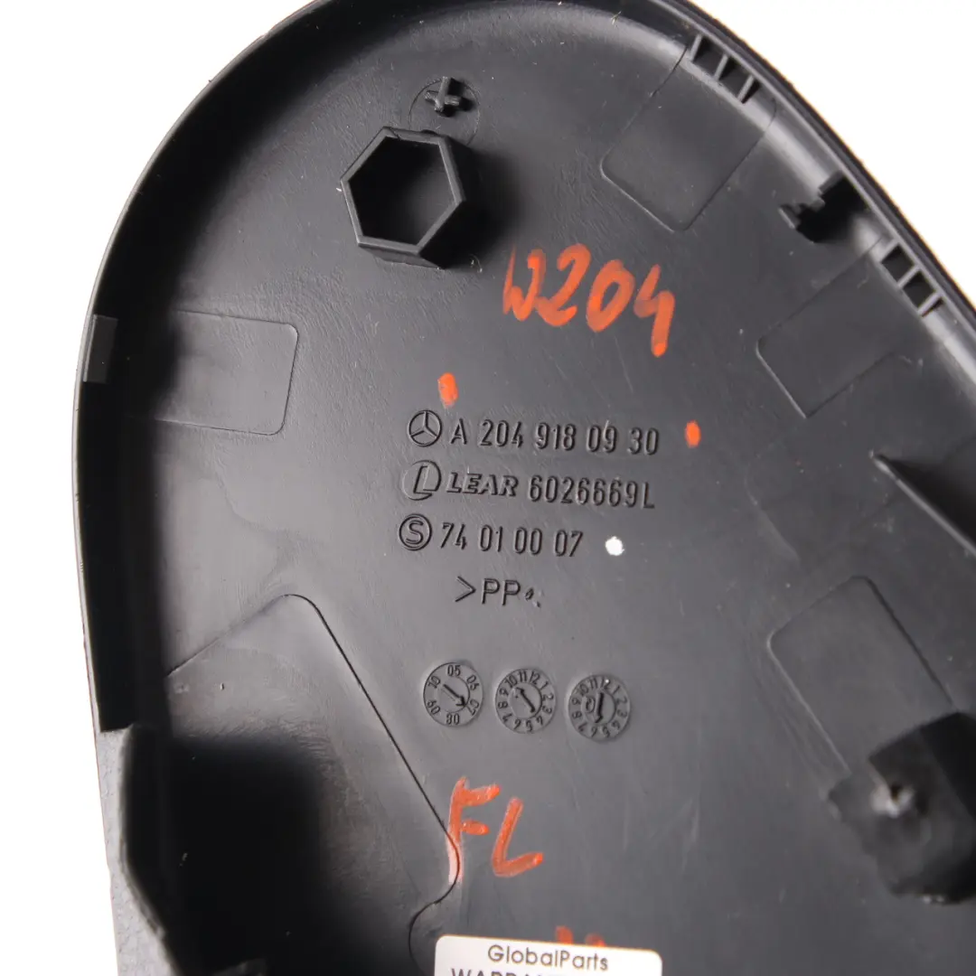 Mercedes W204 Osłona Obudowa Fotel Lewy Przód - SKU A2049180930 - Numer Części A2049180930