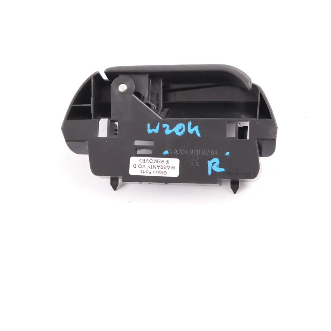 Mercedes W204 Rear Seat Backrest Bracket Right Lock Lever Trim O/S - SKU A2049200264 - Part number A2049200264