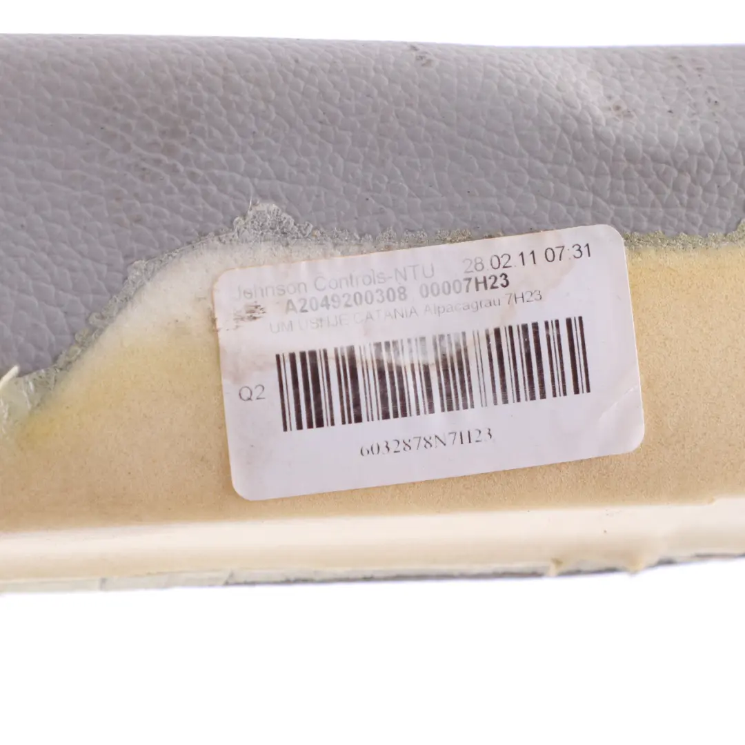 Mercedes W204 Estate Rear Seat Bench Couch Sofa Combination Leather Cover Grey - SKU A2049200308-1 - Part number A2049200308