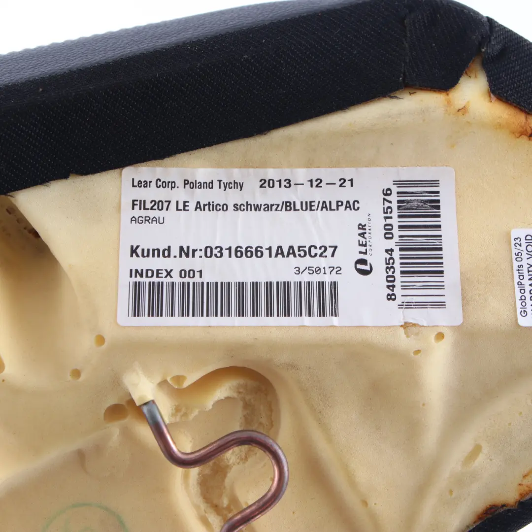 Lateral Mercedes C204 W204 Coupe Rear Left N/S Panel Finisher Black Leather to Seat with Part number A2049203102 Seat Lateral Mercedes C204 W204 Coupe Rear Left N/S Panel Finisher Black Leather - SKU A2049203102 - Part number A2049203102