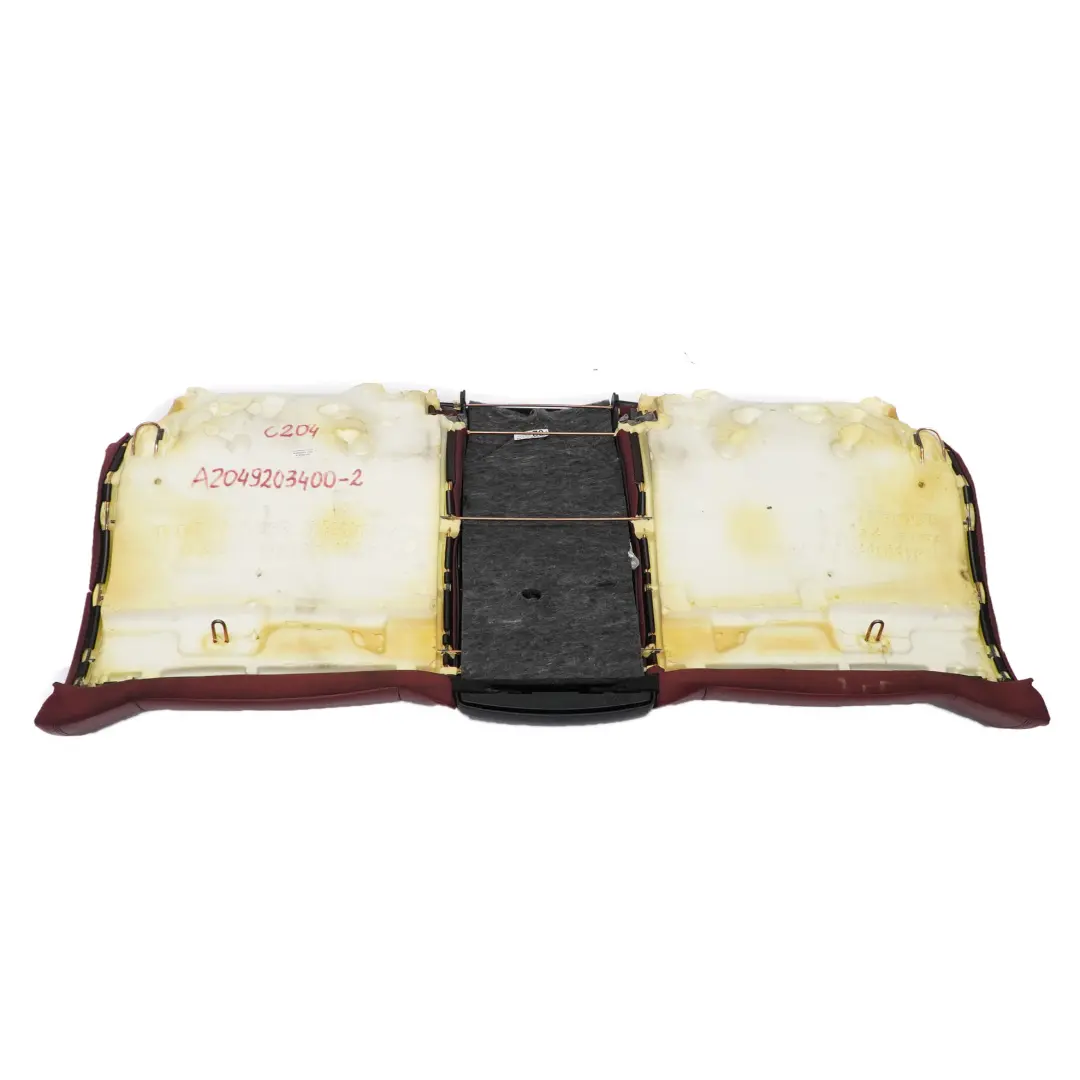 Rücksitzbank Coupe Couch Sofa Bezug Leder Rot für Mercedes C204 mit Teilenummer A2049203400 Mercedes C204 Rücksitzbank Coupe Couch Sofa Bezug Leder Rot - SKU A2049203400-2 - Teilenummer A2049203400
