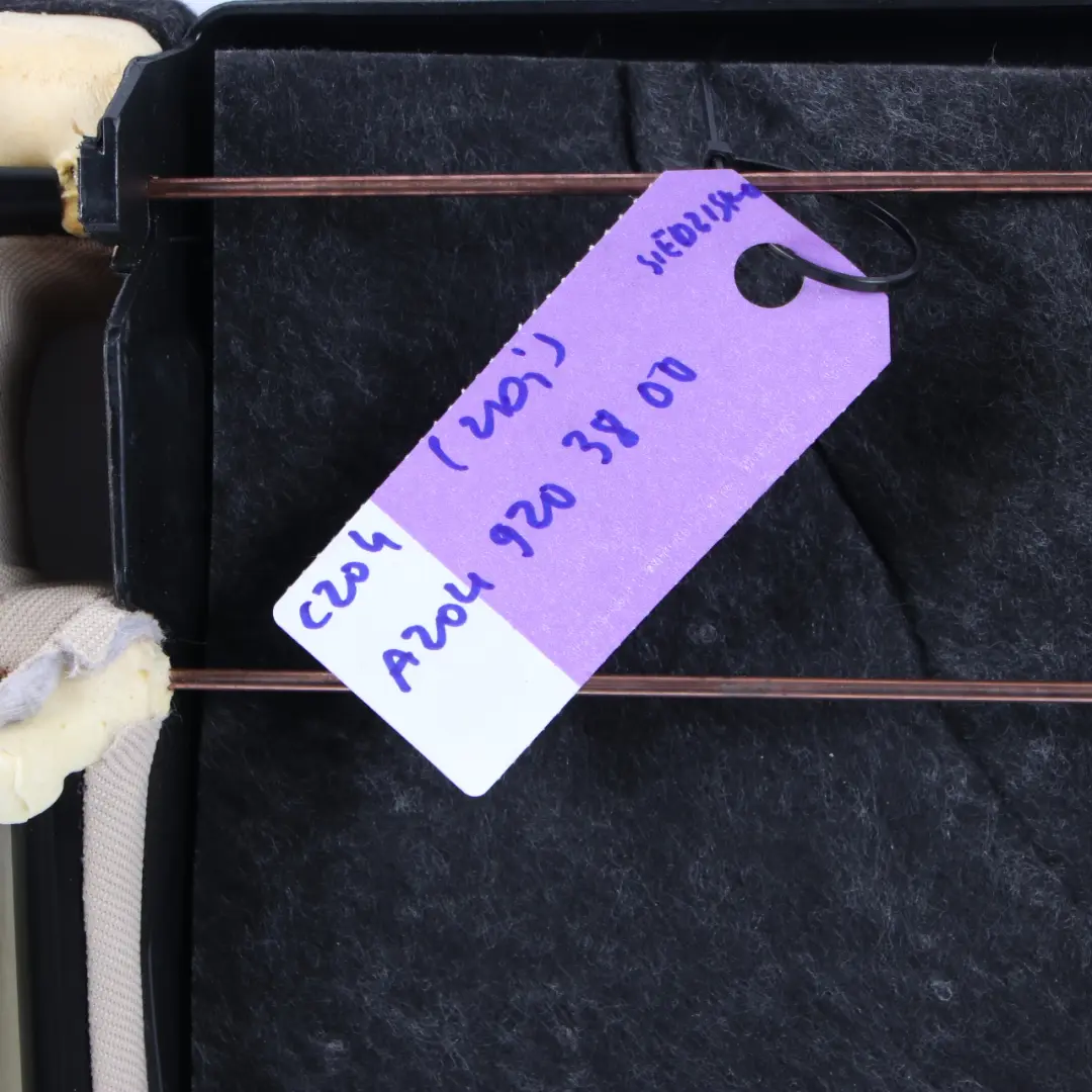 Bench Coupe Couch Sofa Covering Leather Beige to Mercedes C204 Rear Seat with Part number A2049203400 Mercedes C204 Rear Seat Bench Coupe Couch Sofa Covering Leather Beige - SKU A2049203400 - Part number A2049203400