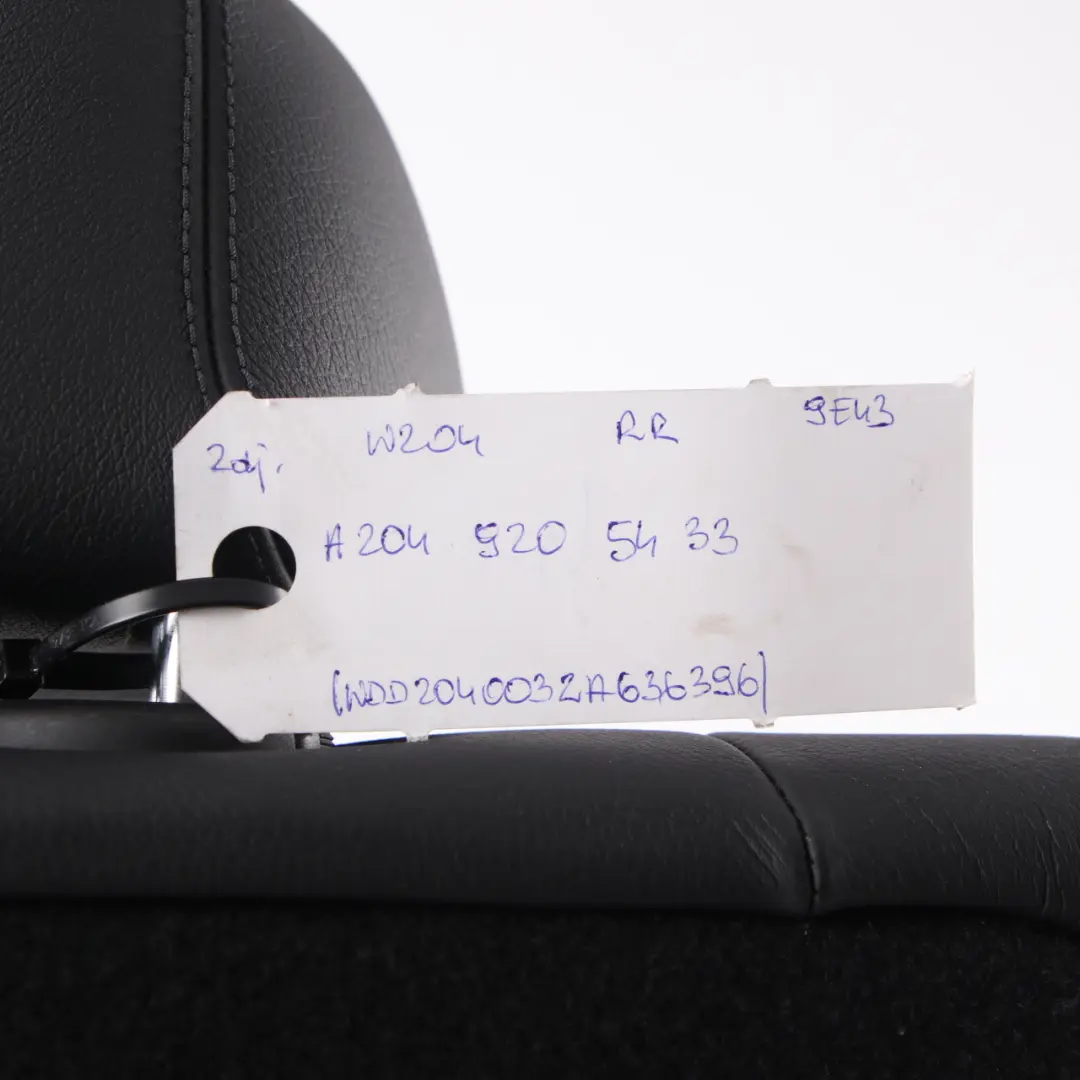 Backrest Mercedes W204 Saloon Rear Right O/S Cover Leather to Seat with Part number A2049205433 Seat Backrest Mercedes W204 Saloon Rear Right O/S Cover Leather - SKU A2049205433 - Part number A2049205433