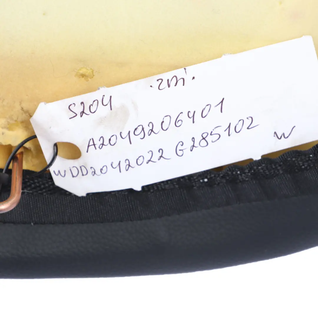 Mercedes W204 Asiento Trasero Banco Funda Sofá Berlina Tela Microfibra Negro - SKU A2049206401 - Número de pieza A2049206401