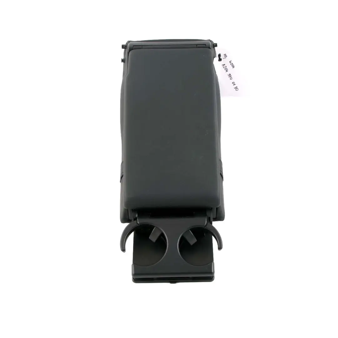 Mercedes-Benz W204 Rear Seat Centre Armrest Cup Holder Black Leather - SKU A2049700130 - Part number A2049700130