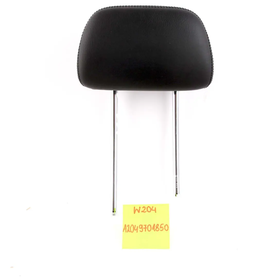Mercedes W204 Headrest Rear Seat Bench Left Right N/O/S Leather Headrest Black - SKU A2049701850 - Part number A2049701850