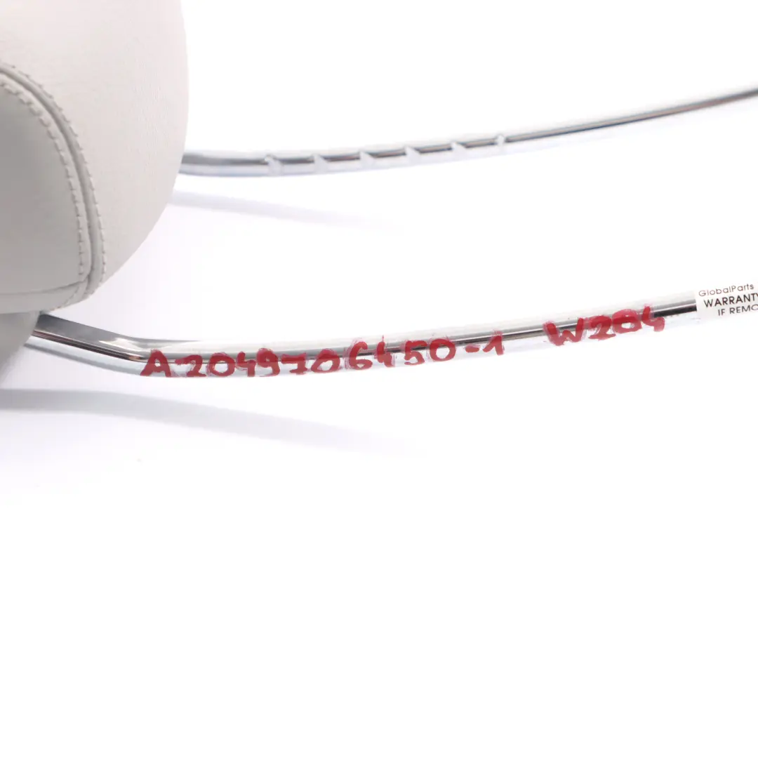 Headrest Front Left Right N/O/S Grey Leather Head Rest to Mercedes W204 Seat with Part number A2049706450 Mercedes W204 Seat Headrest Front Left Right N/O/S Grey Leather Head Rest - SKU A2049706450-1 - Part number A2049706450