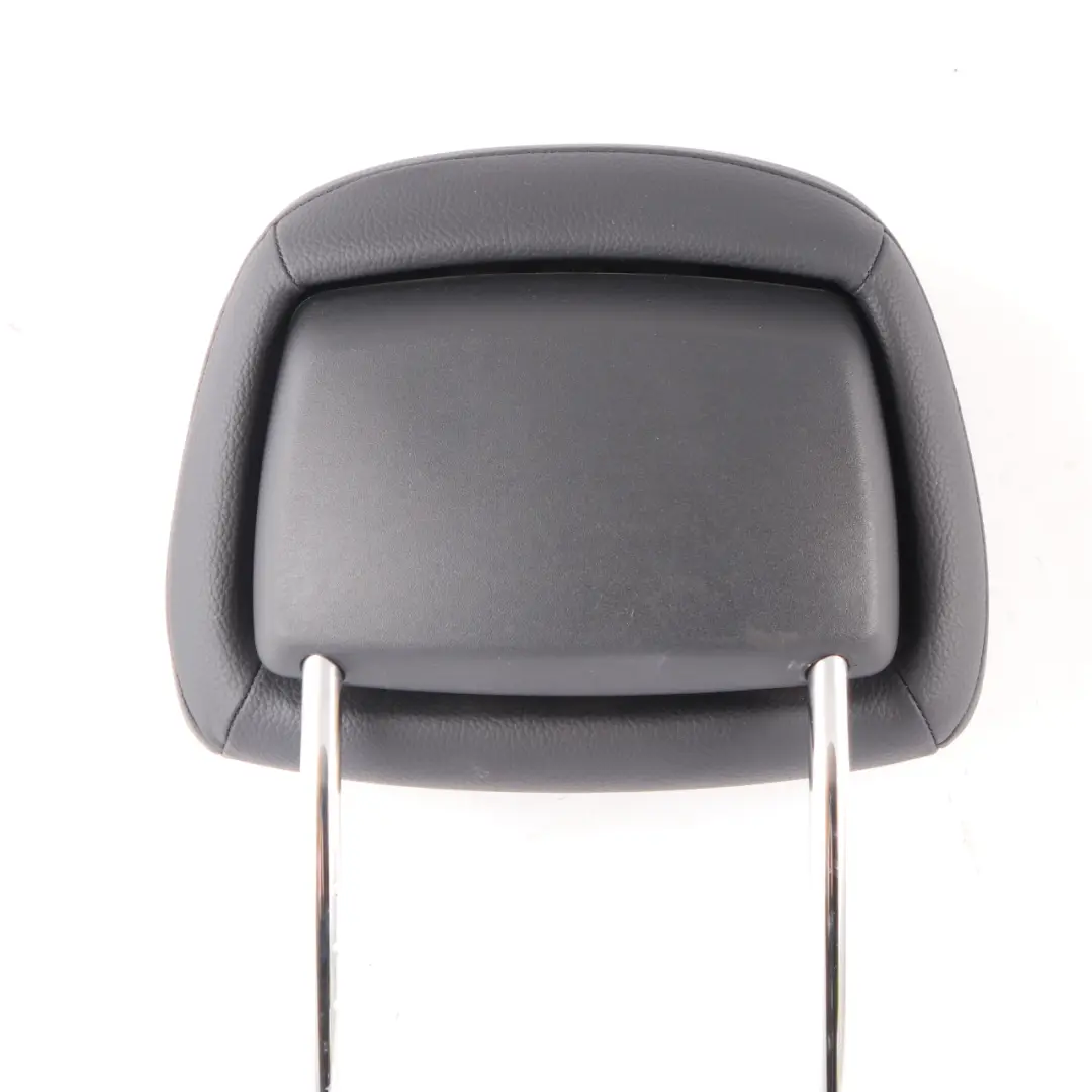Headrest Front Left Right N/O/S Black Leather Head Rest to Mercedes W204 Seat with Part number A2049706650 Mercedes W204 Seat Headrest Front Left Right N/O/S Black Leather Head Rest - SKU A2049706650 - Part number A2049706650