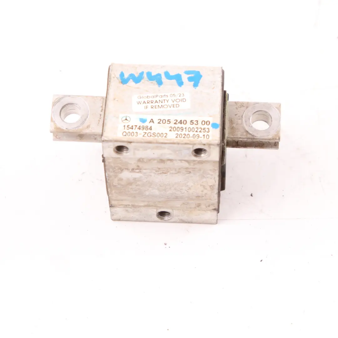 Gearbox Mount Mercedes W205 W213 W447 Transmission Bracket Bearing to with Part number A2052405300 Gearbox Mount Mercedes W205 W213 W447 Transmission Bracket Bearing - SKU A2052405300 - Part number A2052405300