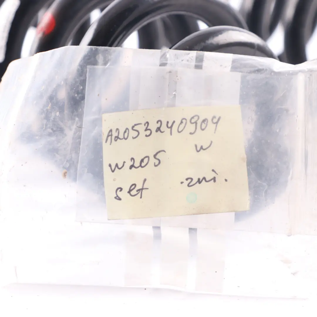 Mercedes W205 Coil Spring Rear Suspension Left Right N/O/S Set - SKU A2053240904 - Part number A2053240904