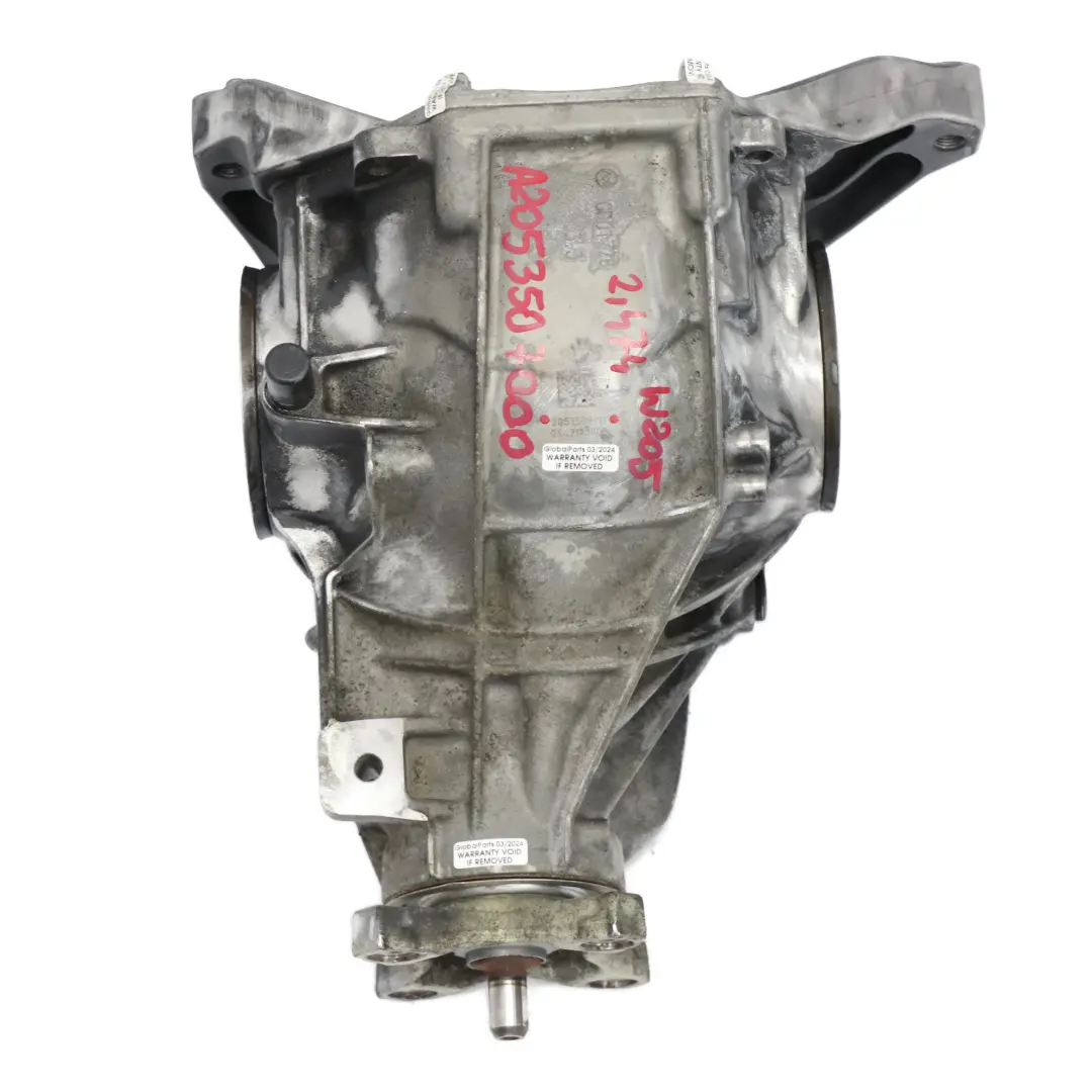 differenziale asse posteriore A2053508911 2.474 GARANZIA per Mercedes W205 W213 C238 con numero di parte A2053507000 Mercedes W205 W213 C238 differenziale asse posteriore A2053508911 2.474 GARANZIA - SKU A2053507000 - Numero di parte A2053507000