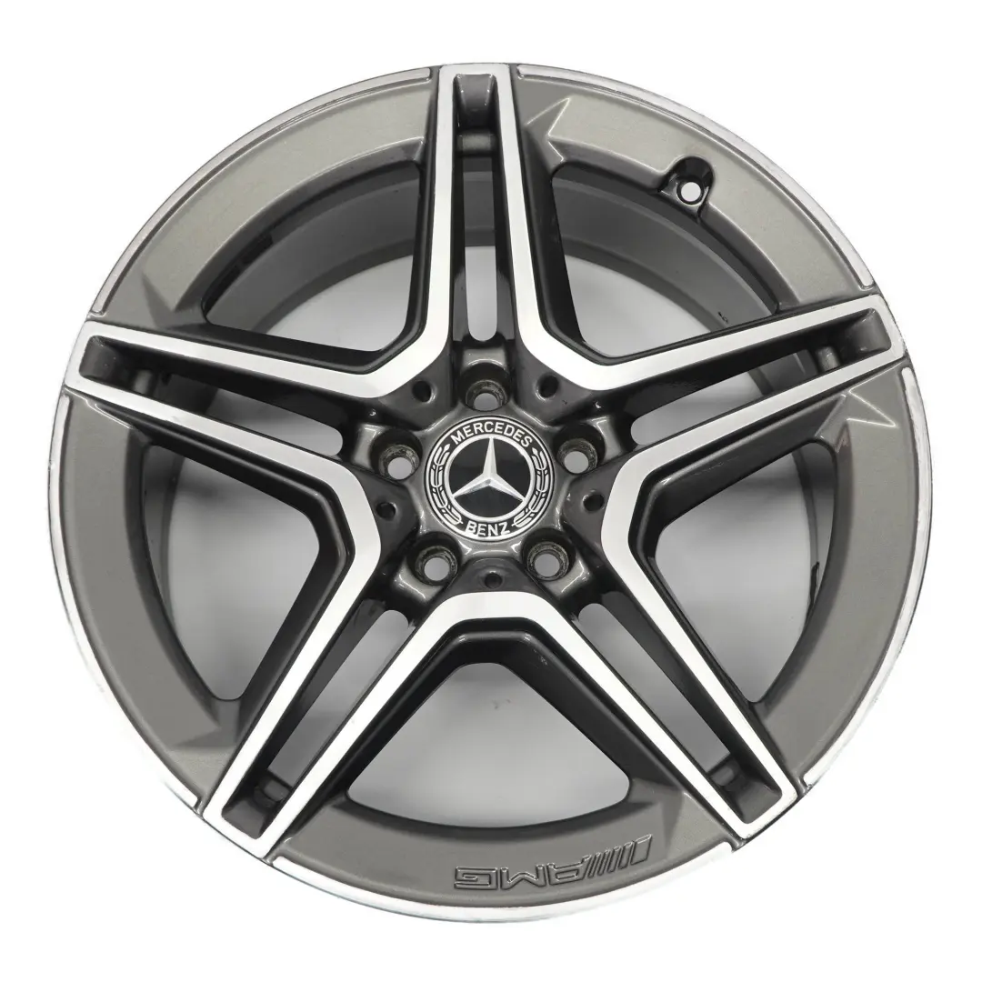 Alloy Wheel Rim AMG 18" ET:49 8,5J 5 Double Spoke to Mercedes W205 Rear with Part number A2054019600 Mercedes W205 Rear Alloy Wheel Rim AMG 18" ET:49 8,5J 5 Double Spoke - SKU A2054019600-4 - Part number A2054019600