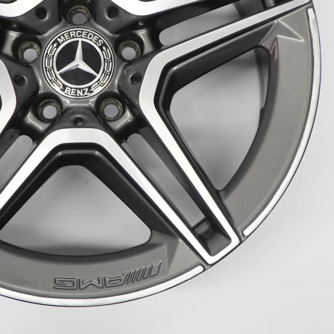 Alloy Wheel Rim AMG 18" ET:49 8,5J 5 Double Spoke to Mercedes W205 Rear with Part number A2054019600 Mercedes W205 Rear Alloy Wheel Rim AMG 18" ET:49 8,5J 5 Double Spoke - SKU A2054019600-4 - Part number A2054019600