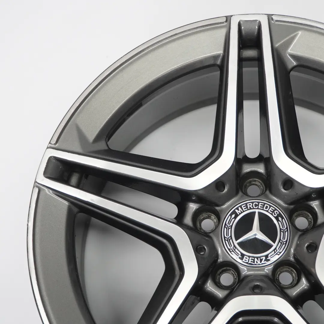 Mercedes W205 Rear Alloy Wheel Rim AMG 18" ET:49 8,5J 5 Double Spoke - SKU A2054019600-4 - Part number A2054019600