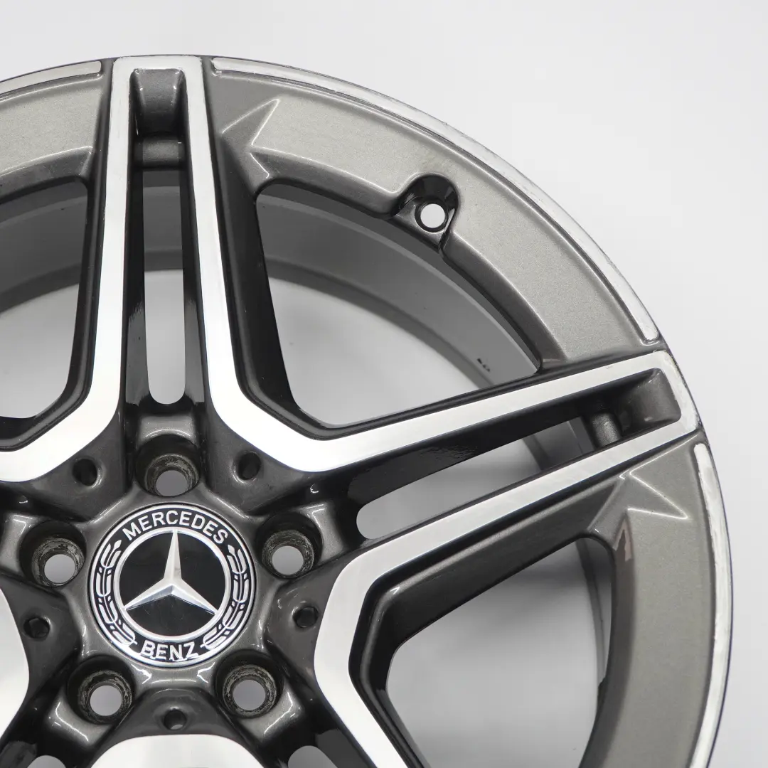 Alloy Wheel Rim AMG 18" ET:49 8,5J 5 Double Spoke to Mercedes W205 Rear with Part number A2054019600 Mercedes W205 Rear Alloy Wheel Rim AMG 18" ET:49 8,5J 5 Double Spoke - SKU A2054019600-4 - Part number A2054019600