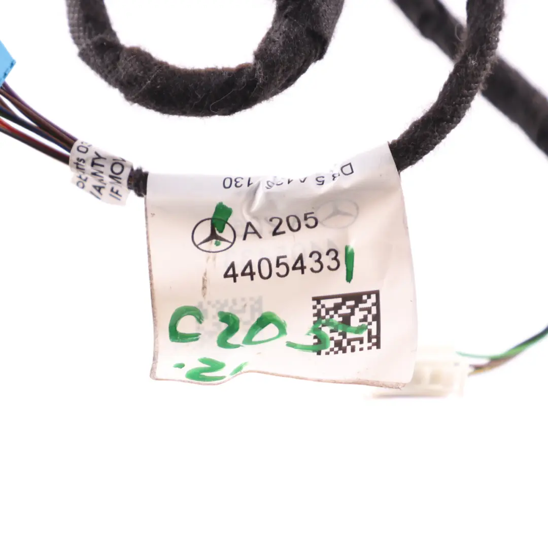 Front Door Wiring Harness Cable Left Right N/O/S to Mercedes C205 with Part number A2054405433 Mercedes C205 Front Door Wiring Harness Cable Left Right N/O/S - SKU RHD-A2054405433 - Part number A2054405433