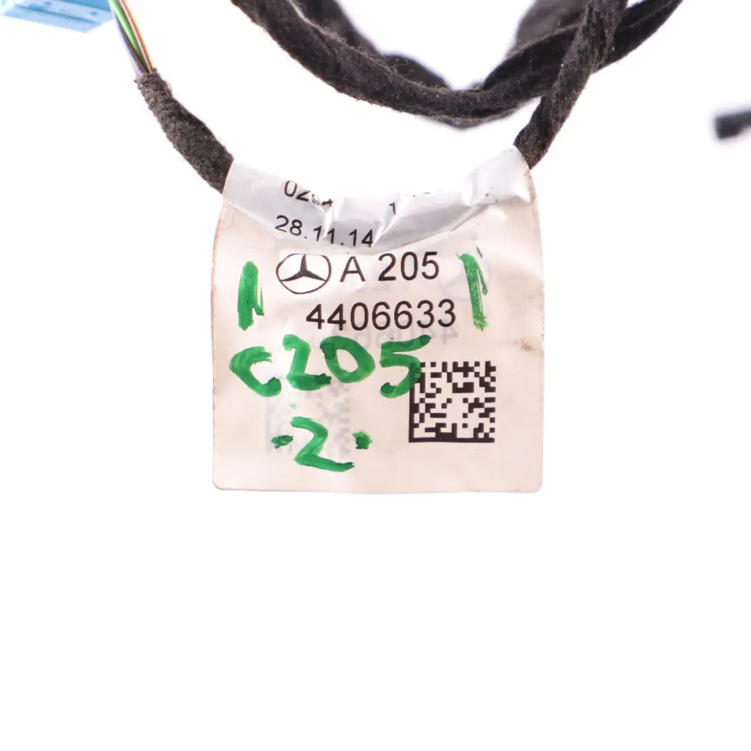 Door Wiring Front Door Left N/S wiring Harness to Mercedes C205 with Part number A2054406633 Mercedes C205 Door Wiring Front Door Left N/S wiring Harness - SKU A2054406633 - Part number A2054406633