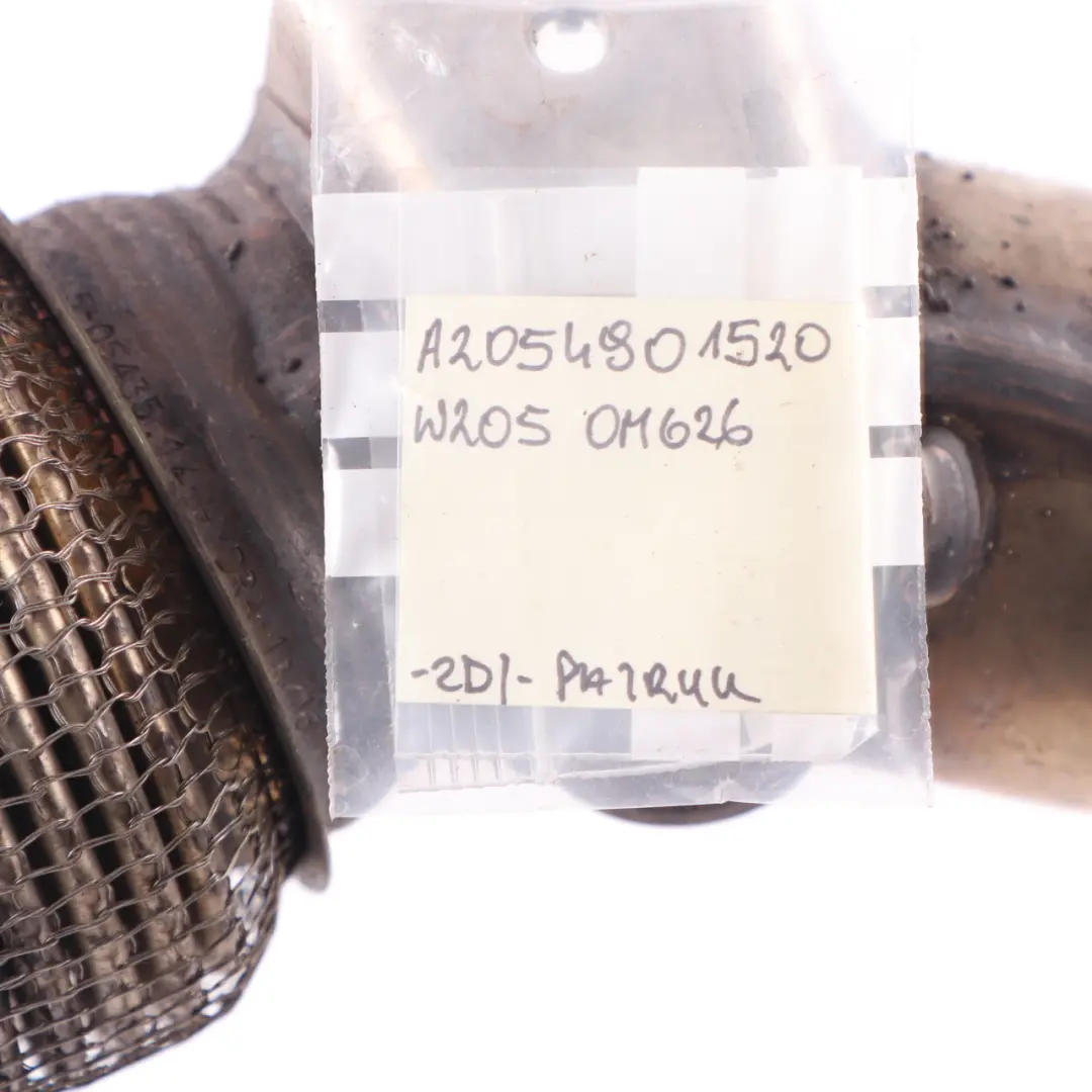 Exhaust Mercedes W205 OM626 Diesel Exhaust Front Pipe Downpipe to with Part number A2054901520 Exhaust Mercedes W205 OM626 Diesel Exhaust Front Pipe Downpipe - SKU A2054901520 - Part number A2054901520