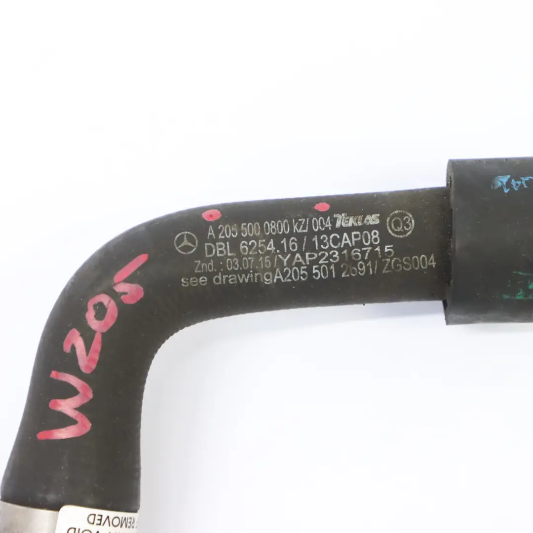 Tuyau d'eau Mercedes W205 OM651 Conduite de liquide refroidissement pour à propos du numéro de pièce A2055000800 Tuyau d'eau Mercedes W205 OM651 Conduite de liquide refroidissement - SKU A2055000800 - Numéro de pièce A2055000800