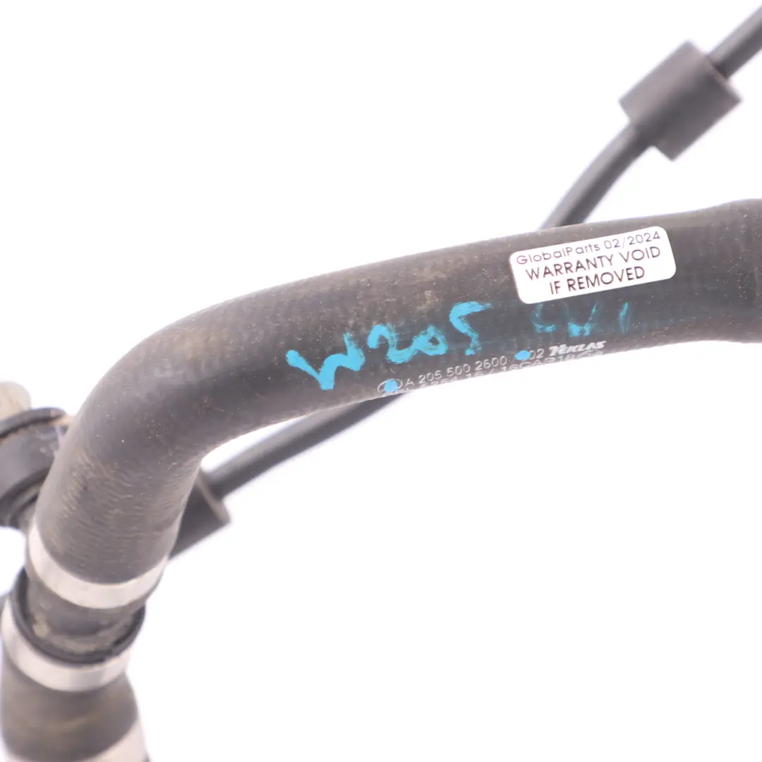 M264 Tubo refrigerante Bomba Radiador aire Línea para Mercedes W205 con número de pieza A2055002600 Mercedes W205 M264 Tubo refrigerante Bomba Radiador aire Línea - SKU A2055002600 - Número de pieza A2055002600