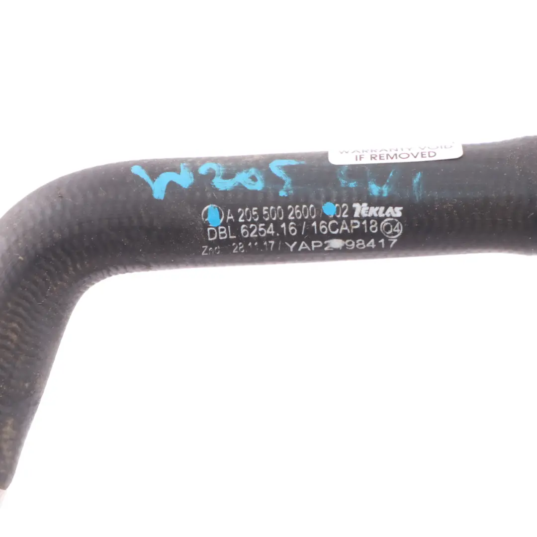 Mercedes W205 M264 Kühl Mittel Leitung Wasserpumpe Luftpumpe Leitung - SKU A2055002600 - Teilenummer A2055002600