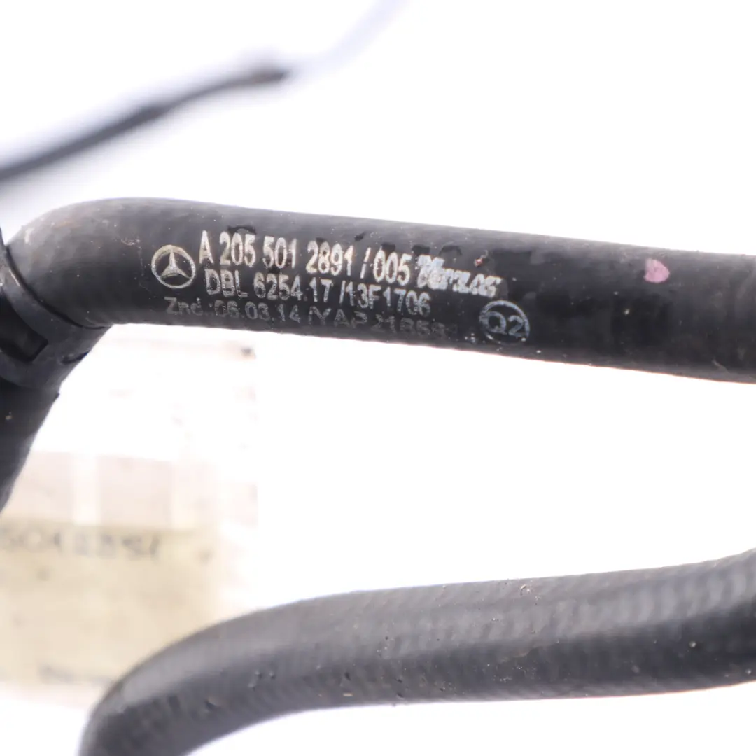 Mercedes W205 Diesel M626 OM651 Coolant Hose Ad Blue Cooling Feed Return Line - SKU A2055012891 - Part number A2055012891