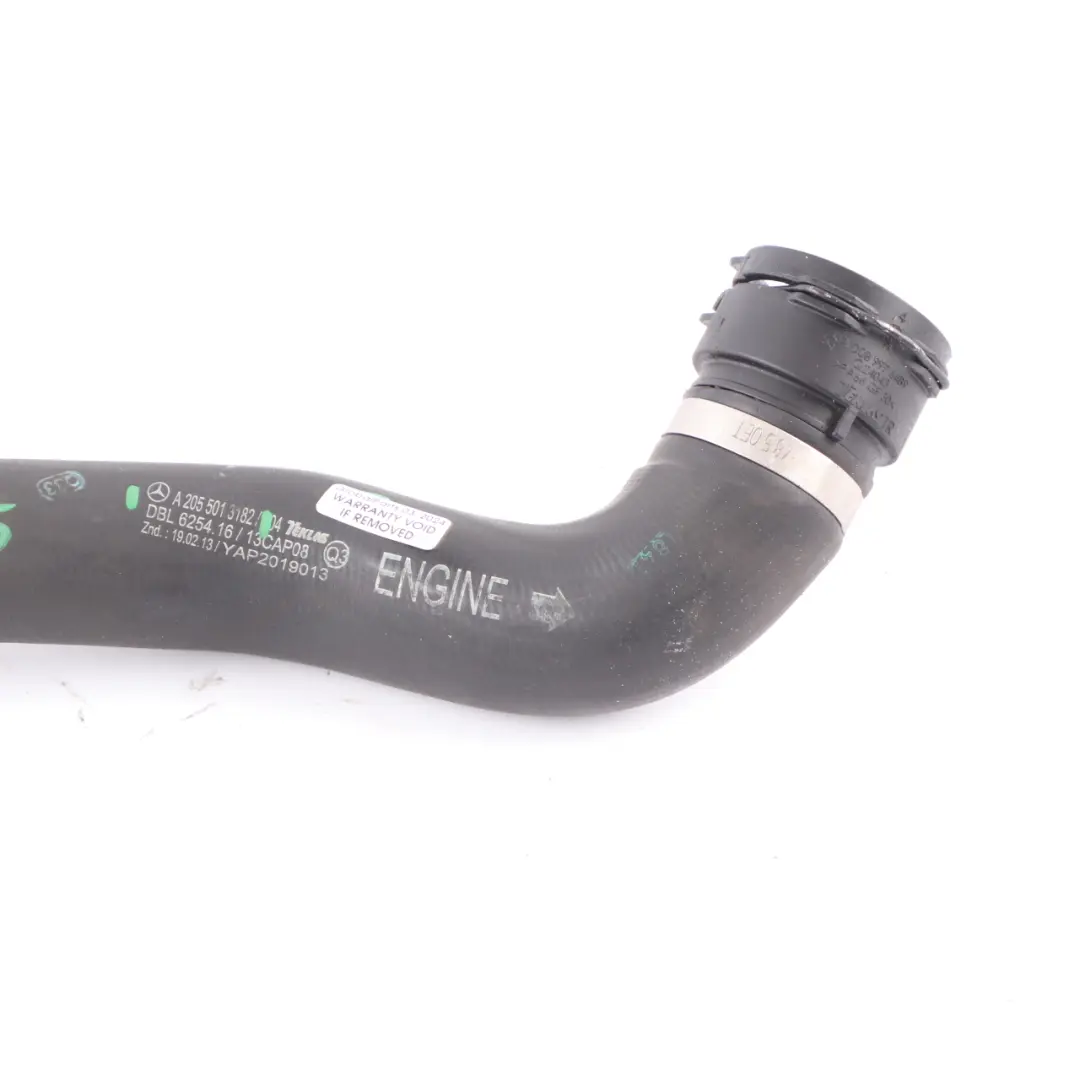 Mercedes W205 Manguera Refrigerante Agua Línea Tuberías OM651 Diesel - SKU A2055013182 - Número de pieza A2055013182