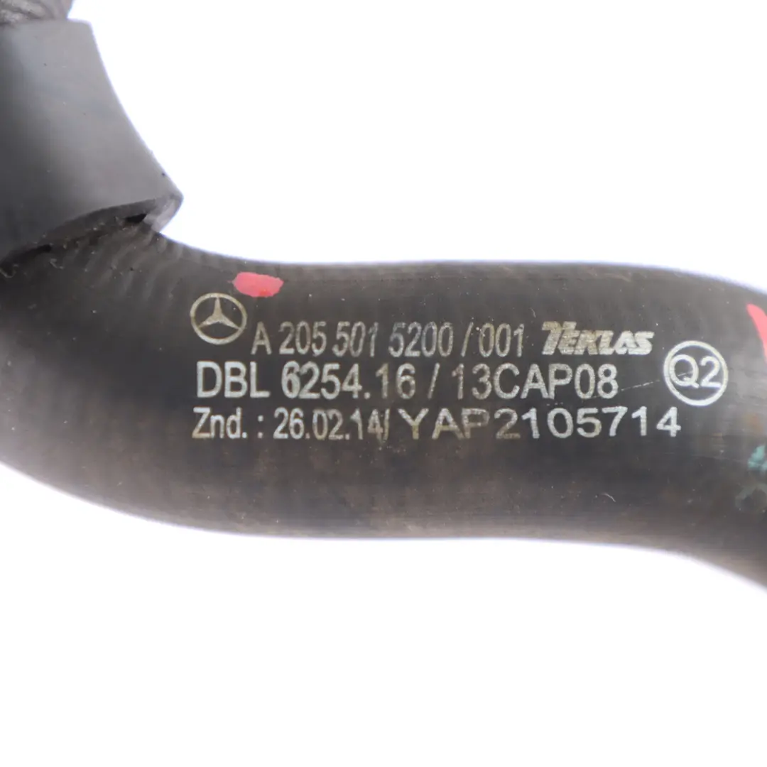  Tuyau refroidissement Mercedes W205 OM651 Refroidisseur d'huile d'air - SKU A2055015200 - Numéro de pièce A2055015200