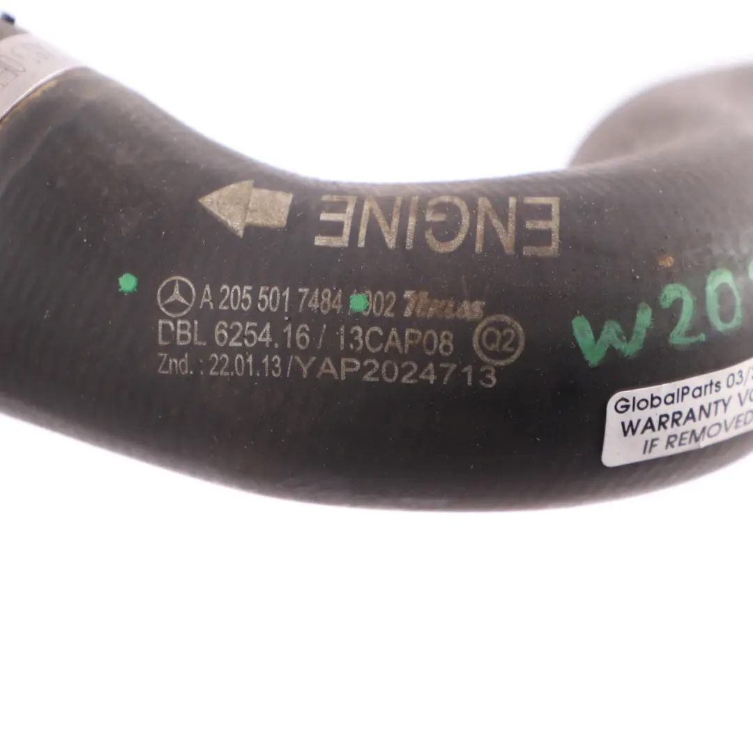 Tubo Di Raffreddamento Acqua Tubo Linea OM651 Diesel per Mercedes W205 con numero di parte A2055017484 Mercedes W205 Tubo Di Raffreddamento Acqua Tubo Linea OM651 Diesel - SKU A2055017484 - Numero di parte A2055017484