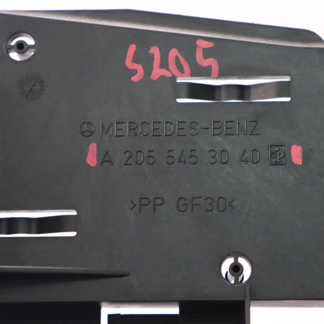 Tuner Fuse Box Module Unit Bracket Mount Holder to Mercedes W205 TV with Part number A2055453040 Mercedes W205 TV Tuner Fuse Box Module Unit Bracket Mount Holder - SKU A2055453040 - Part number A2055453040