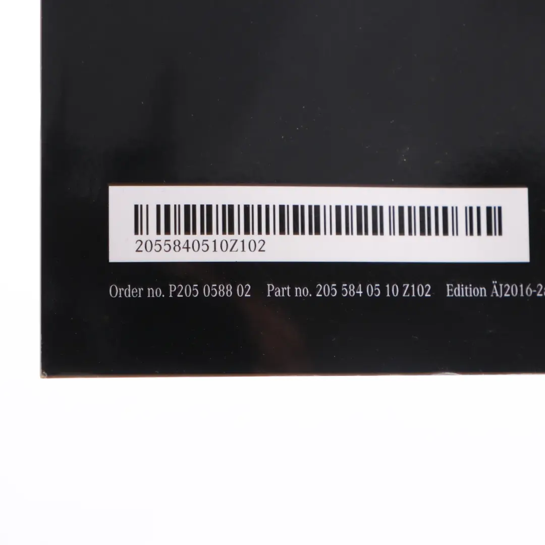 Owner's Handbook Book Instruction Booklet Manual Wallet Case Set to Mercedes W205 with Part number A2055840510 Mercedes W205 Owner's Handbook Book Instruction Booklet Manual Wallet Case Set - SKU A2055840510 - Part number A2055840510
