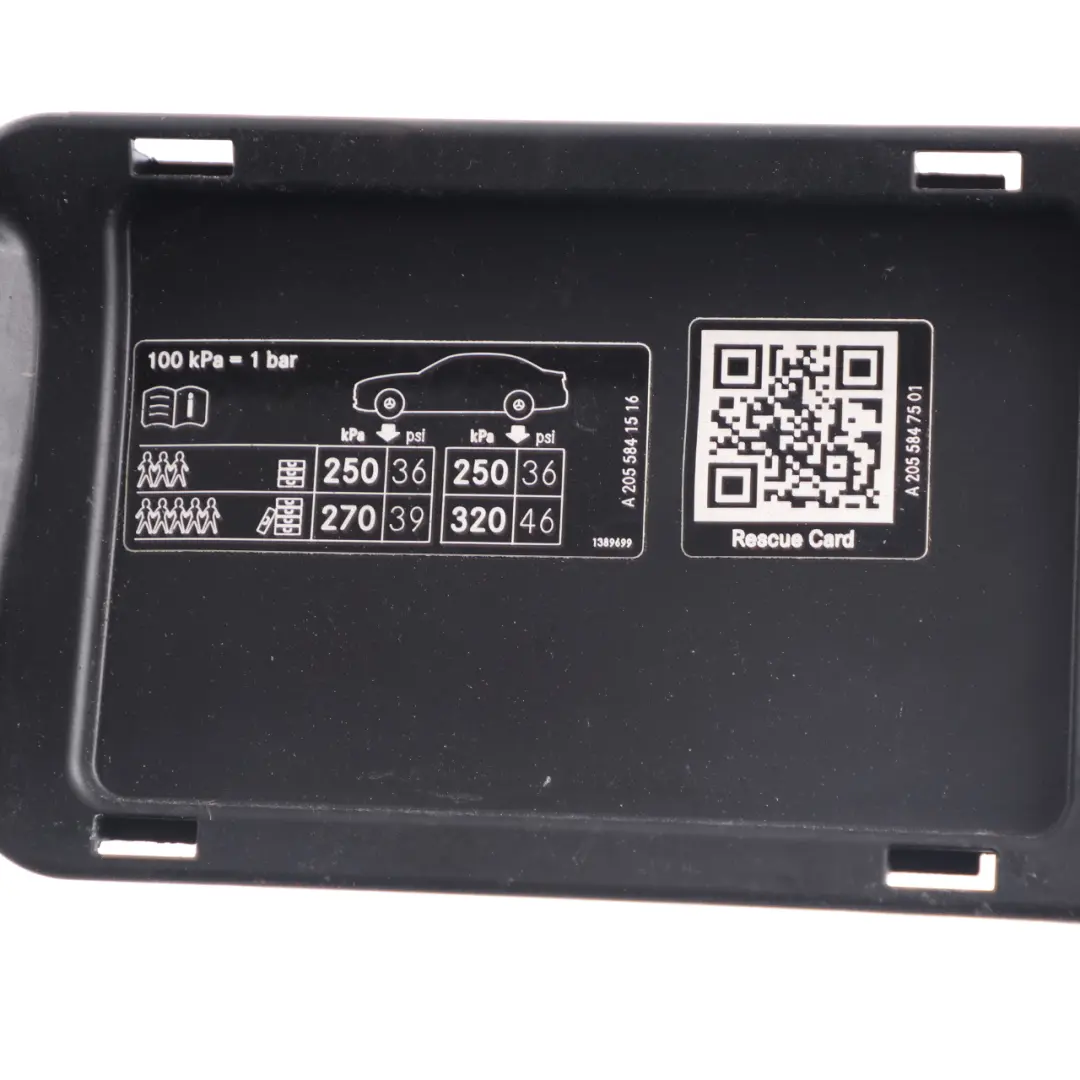 Mercedes W205 Fuel Filler Flap Cover Pot Mount Recess Carrier - SKU A2056304404 - Part number A2056304404