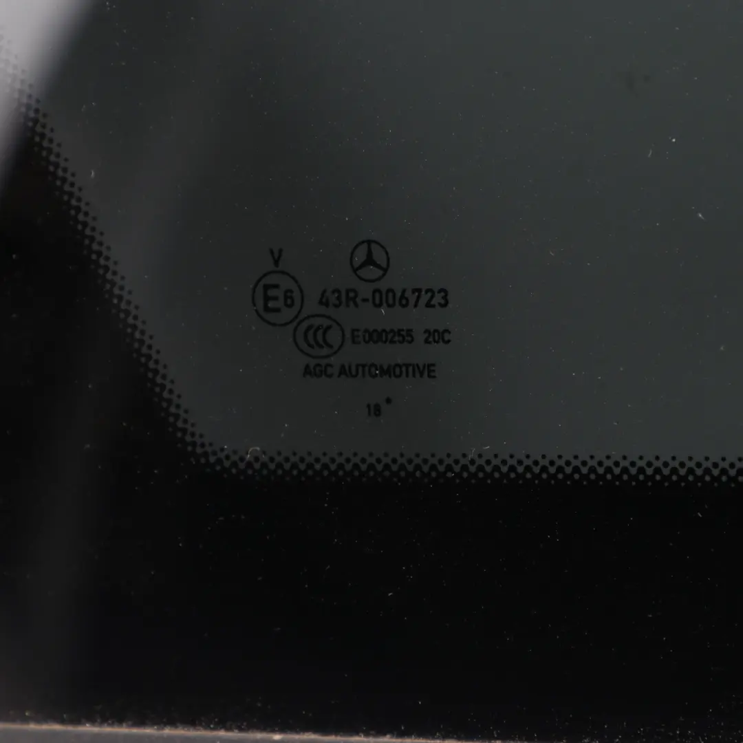 Mercedes S205 Estate Side Window Quarter Glass Rear Left N/S Black - SKU A2056702312 - Part number A2056702312