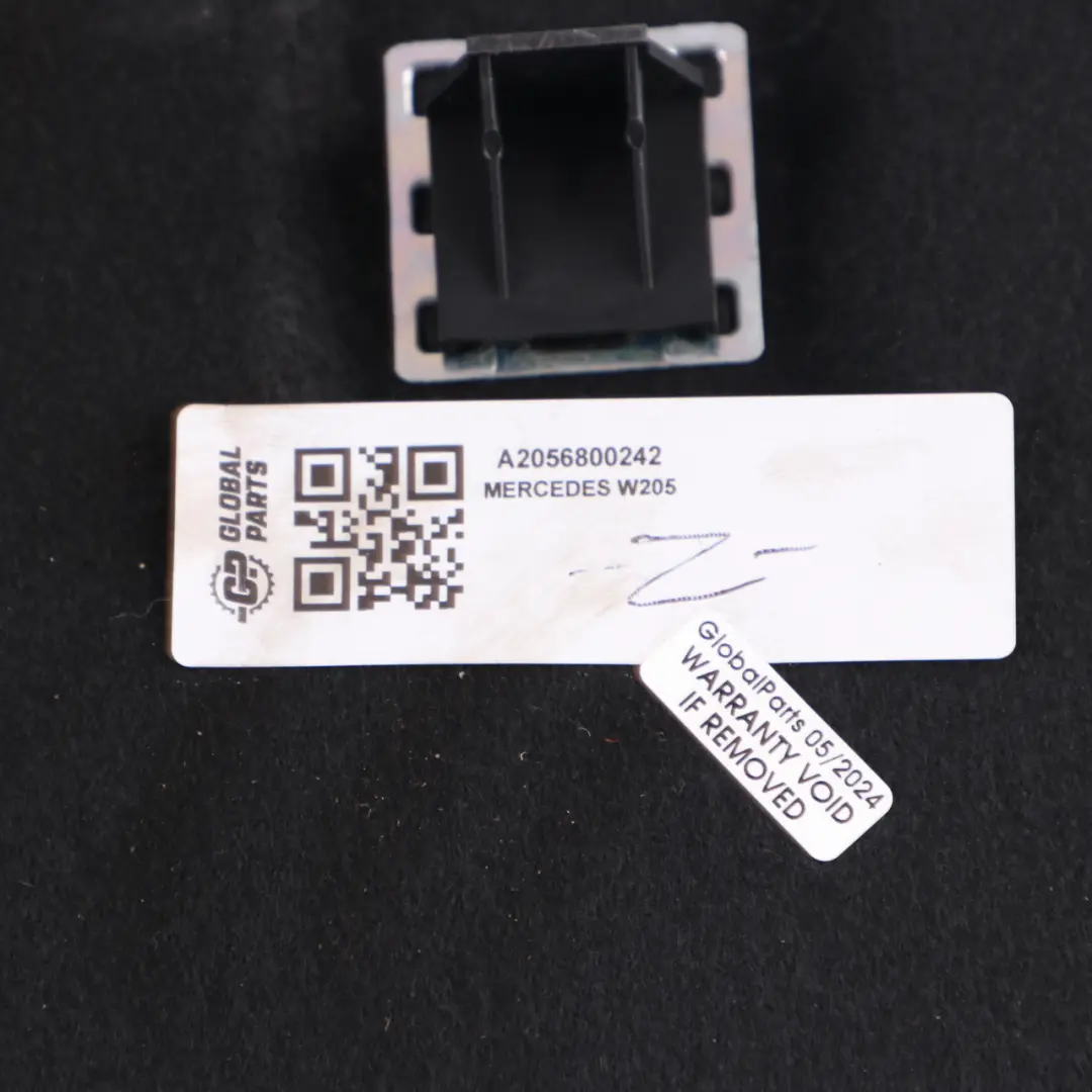 Mercedes W205 Trunk Floor Rear Loading Trim Panel Carpet Black - SKU A2056800242 - Part number A2056800242