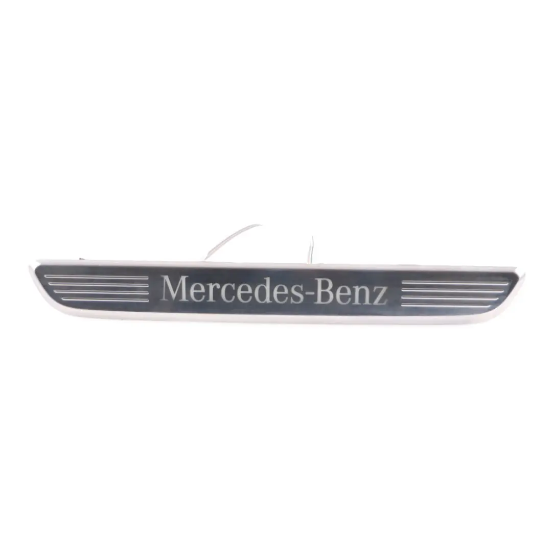Entrance Cover Trim Front Right O/S Step Plate Sill to Mercedes W205 with Part number A2056800735 Mercedes W205 Entrance Cover Trim Front Right O/S Step Plate Sill - SKU A2056800735 - Part number A2056800735