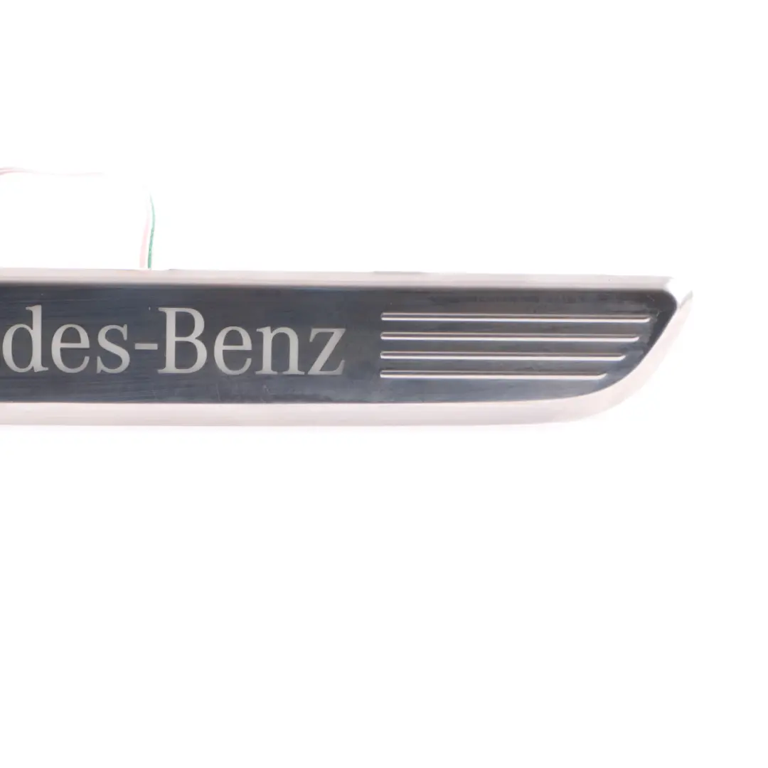 Entrance Cover Trim Front Right O/S Step Plate Sill to Mercedes W205 with Part number A2056800735 Mercedes W205 Entrance Cover Trim Front Right O/S Step Plate Sill - SKU A2056800735 - Part number A2056800735
