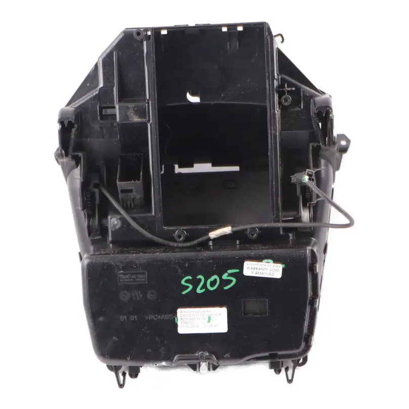 Mercedes W205 Console centrale interna Pannello portaoggetti nero lucido - SKU A2056801204 - Numero di parte A2056801204