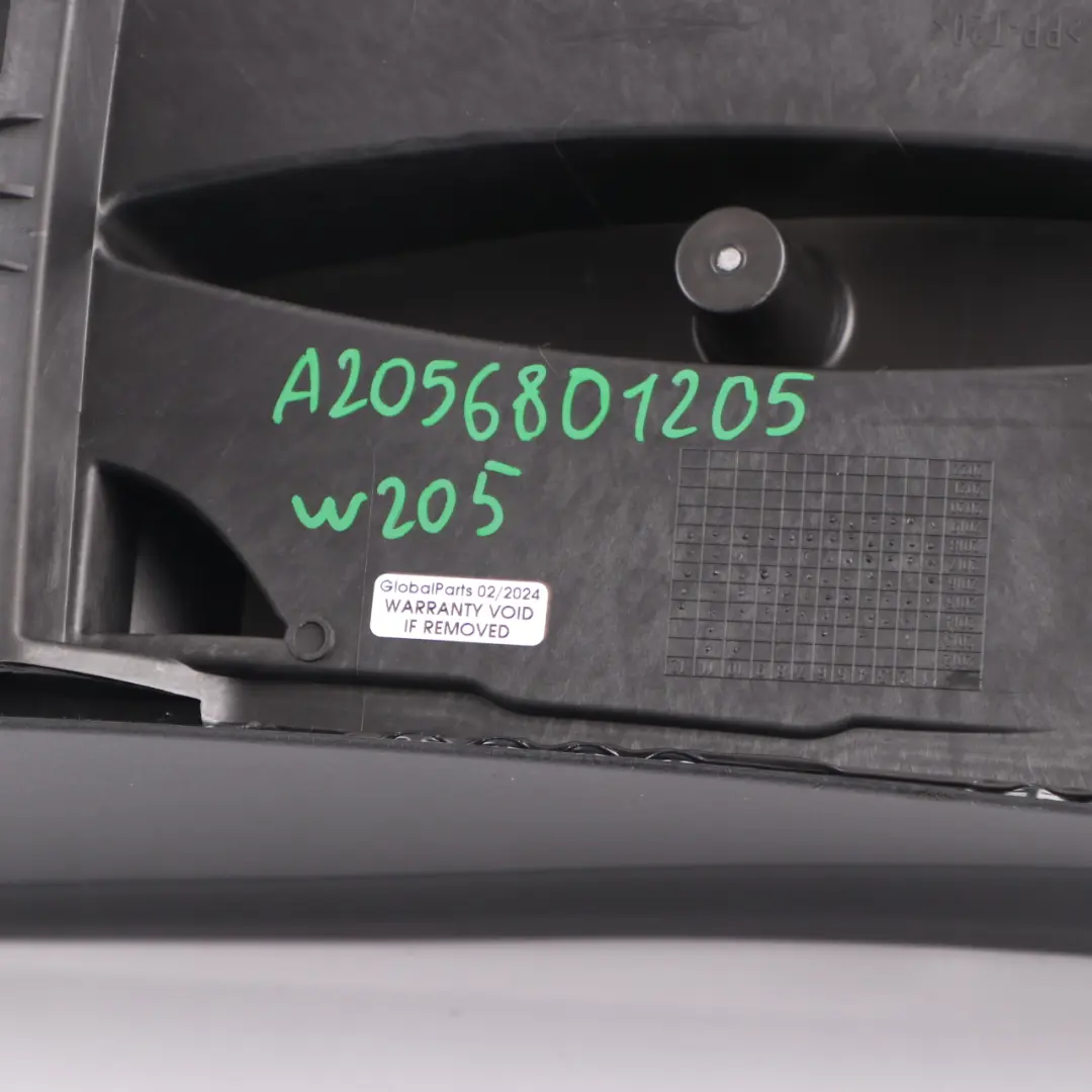 Mercedes W205 Console centrale Panneau d'habillage console Noir - SKU A2056801205 - Numéro de pièce A2056801205