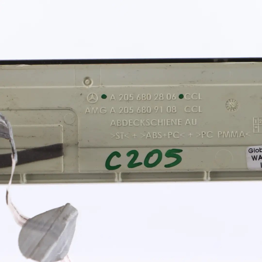Cover Mercedes C205 Front Outer Entrance Rail Left Right Iluminated - SKU A2056802806 - Part number A2056802806