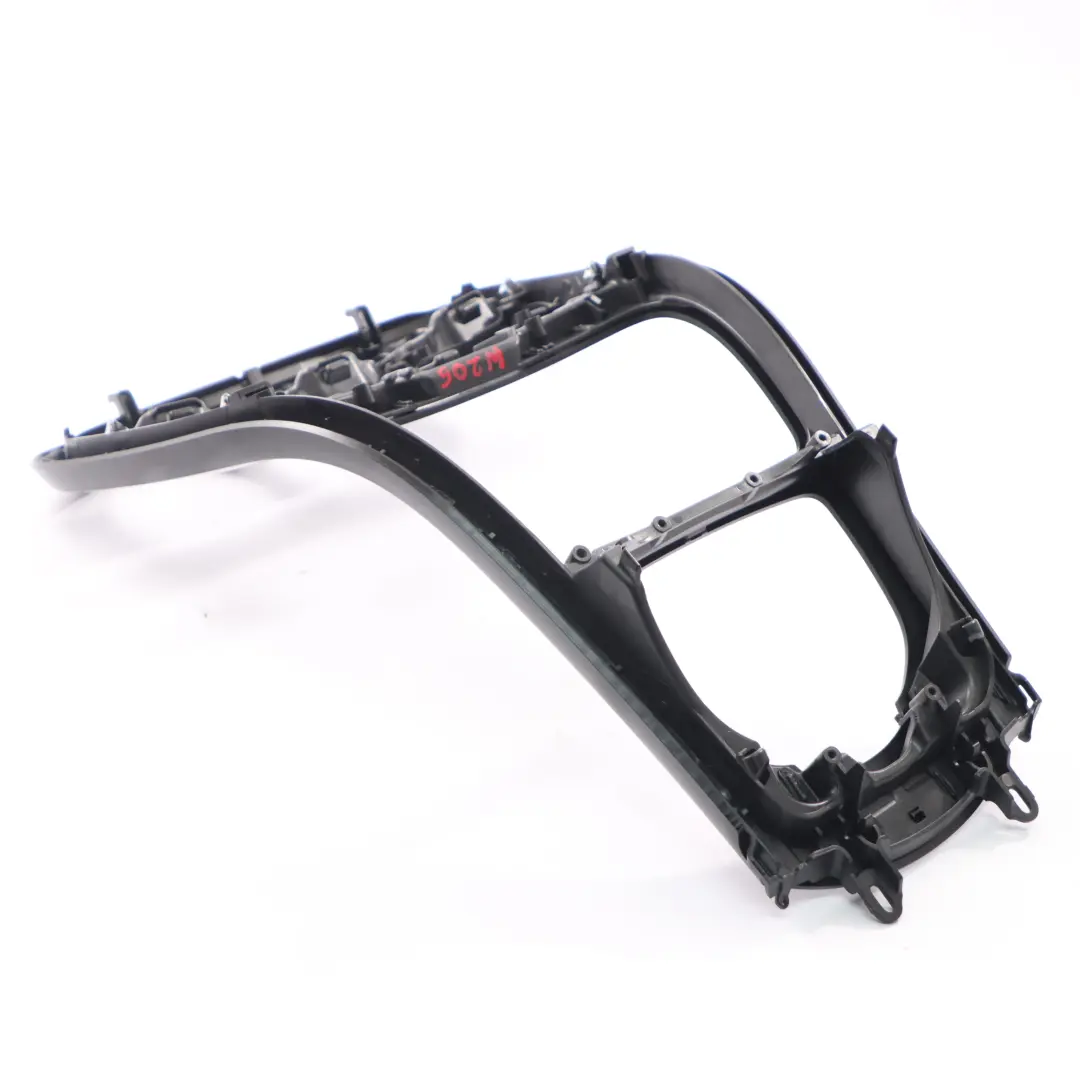 Mercedes W205 Panneau de console centrale en bois de frêne noir à pores ouverts - SKU A2056805107 - Numéro de pièce A2056805107