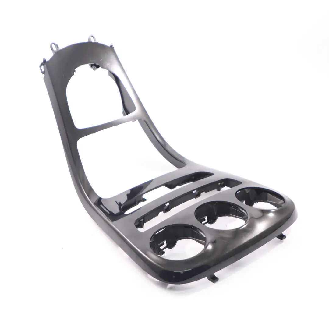 Mercedes W205 Panneau de console centrale en bois de frêne noir à pores ouverts - SKU A2056805107 - Numéro de pièce A2056805107