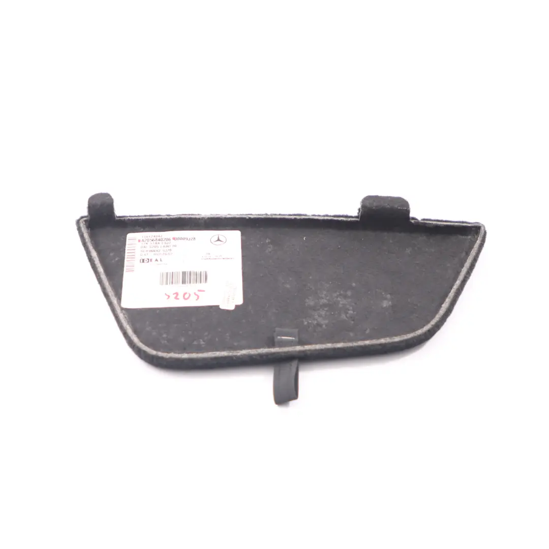Mercedes W205 Coffre panneau recouvrement plancher droit, noir - SKU A2056840206 - Numéro de pièce A2056840206