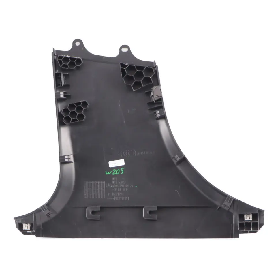 Tapa Panel Embellecedor Pilar Inferior Columna B Derecha Negro para Mercedes W205 con número de pieza A2056900025 Mercedes W205 Tapa Panel Embellecedor Pilar Inferior Columna B Derecha Negro - SKU A2056900425 - Número de pieza A2056900025