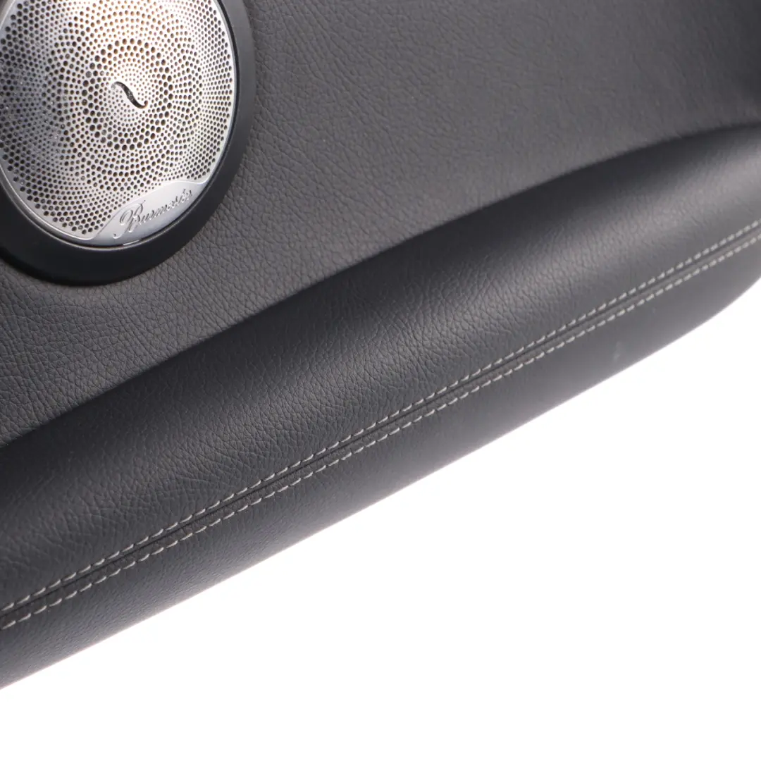 Lateral Trim Panel Mercedes C205 Rear Right O/S Lateral Side Cover Leather Black to with Part number A2056900602 Lateral Trim Panel Mercedes C205 Rear Right O/S Lateral Side Cover Leather Black - SKU A2056900602 - Part number A2056900602