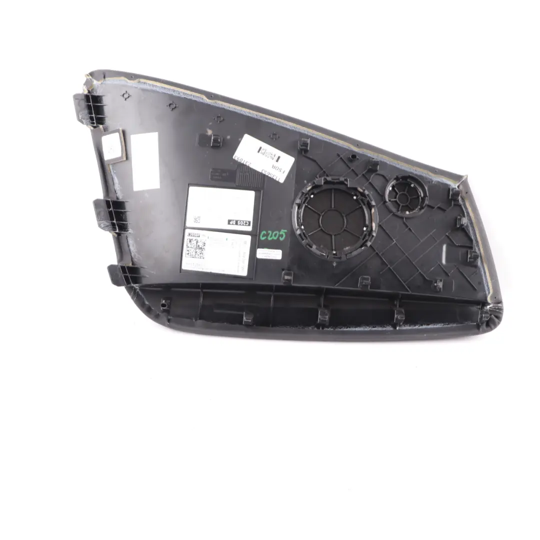 Lateral Trim Panel Mercedes C205 Rear Right O/S Lateral Side Cover Leather Black to with Part number A2056900602 Lateral Trim Panel Mercedes C205 Rear Right O/S Lateral Side Cover Leather Black - SKU A2056900602 - Part number A2056900602