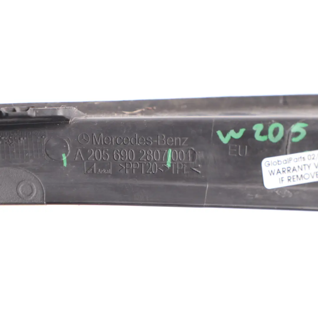 Boot Bracket Trim Drip Cover Right O/S Seal to Mercedes W205 Tailgate with Part number A2056902807 Mercedes W205 Tailgate Boot Bracket Trim Drip Cover Right O/S Seal - SKU A2056902807 - Part number A2056902807