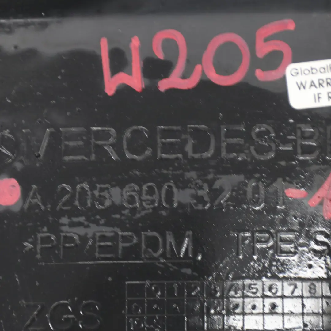 Wheel Arch Mercedes W205 Housing Front Right O/S Front Section - SKU A2056903201-1 - Part number A2056903201