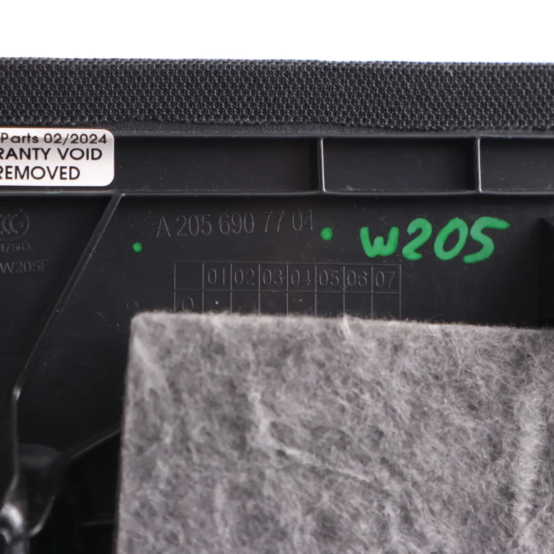 Mercedes W205 Tapa Pilar C Embellecedor Trasero Izquierdo Negro - SKU A2056907704 - Número de pieza A2056907704