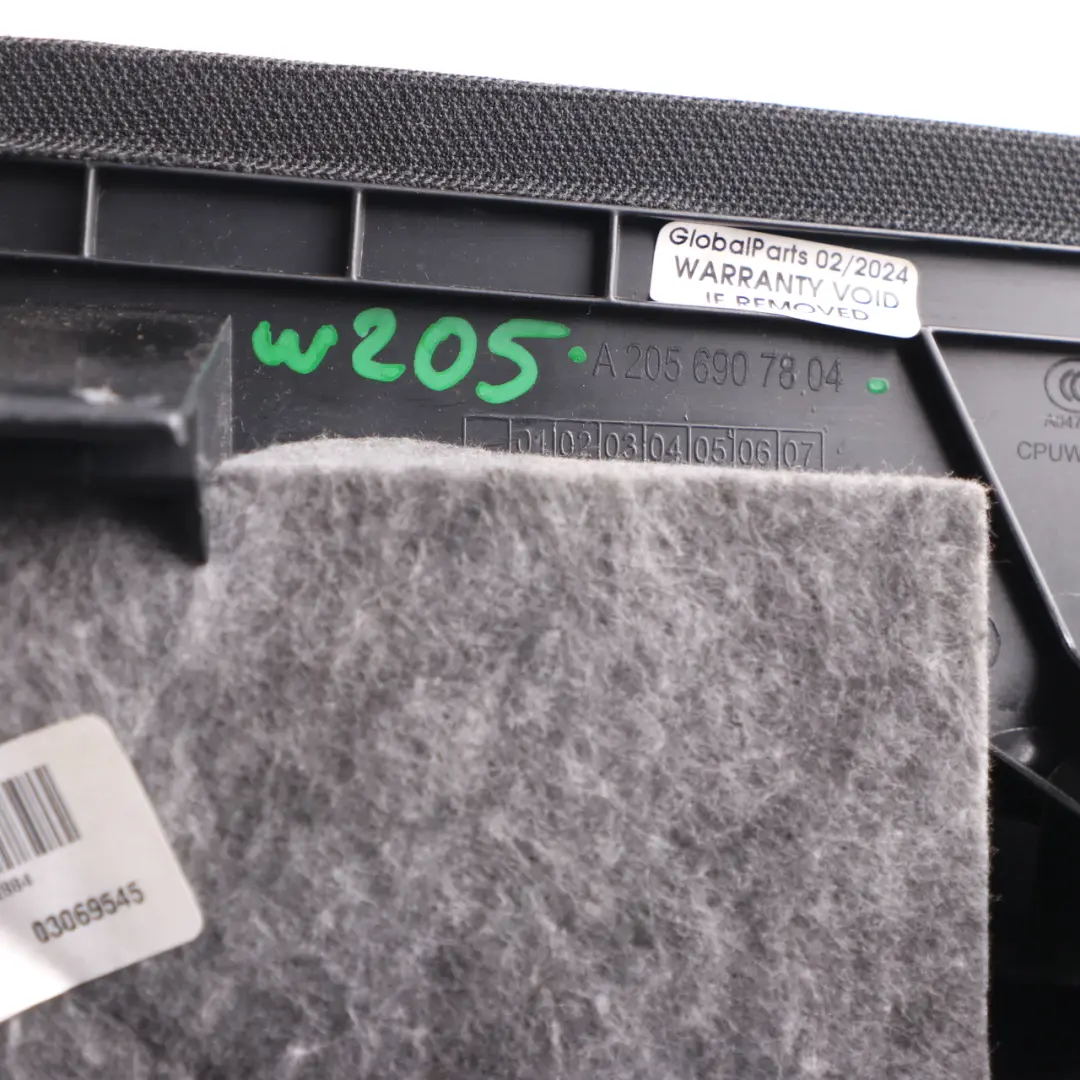 Mercedes W205 Abdeckung Pilar C Trim Panel hinten rechts schwarz - SKU A2056907804 - Teilenummer A2056907804
