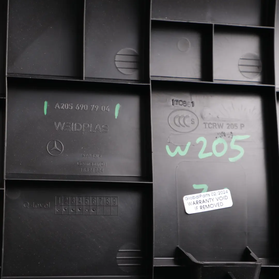 Kofferraum Klappe Isolierung Mercedes W205 Heckver Kleidung Abdeckung für mit Teilenummer A2056907904 Kofferraum Klappe Isolierung Mercedes W205 Heckver Kleidung Abdeckung - SKU A2056907904 - Teilenummer A2056907904